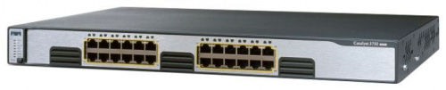 Cisco WS-C3750G-24T-E вид спереди