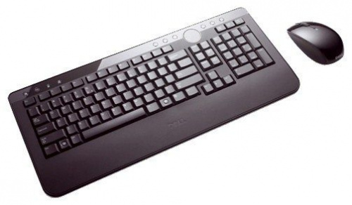 DELL Multimedia Wireless Keyboard+Mouse Black USB вид спереди