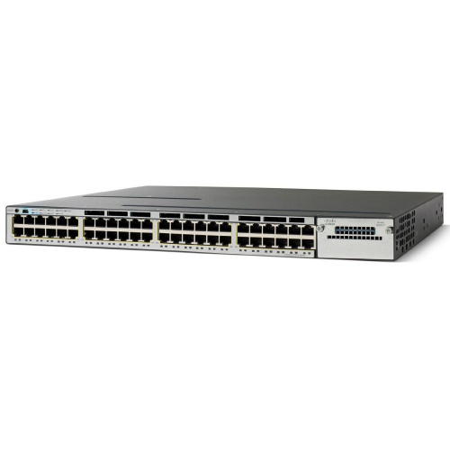Cisco WS-C3750X-48PF-L вид спереди