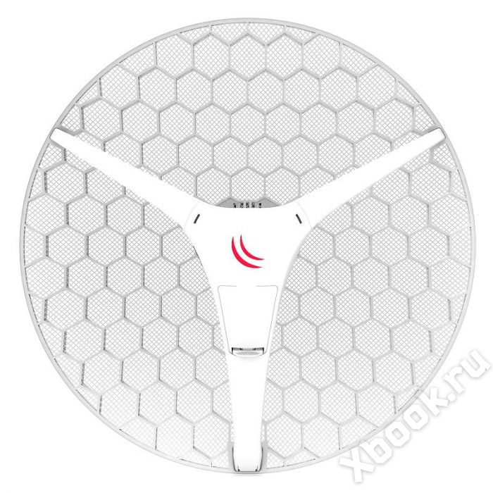 Точка доступа MikroTik LHG XL HP5 with 27dBi 5GHz antenna, Dual Chain High Power 802.11an wireless, 600MHz CPU, 64MB RAM, 1x LAN, POE, PSU, RouterOS L3