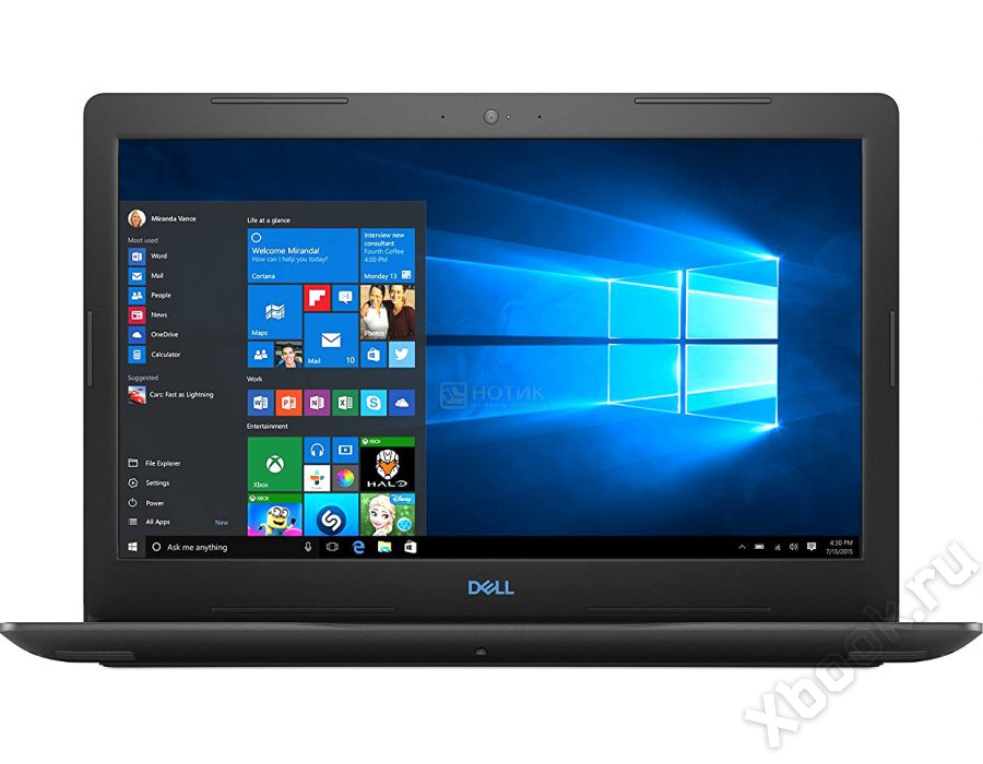 Ноутбук Dell G3-3579 15.6" FHD IPS, Intel Core i5-8300H, 8Gb, 1Tb + SSD 8Gb, no ODD, NVidia GTX1050 4Gb, Win10, черный