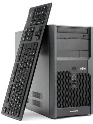 Рабочая станция Fujitsu P2560/Core 2 Duo E7500/2GB DDR3-1066/DVD SuperMulti SATA/HDD SATA II 500GB 7.2k/KB400 PS2 black RUS/GB/Win7Pro
