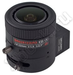 3 Мп, варифокальный, f = 2.8 - 12.0 мм, F1.4, 1/2.5", ИК-коррекция, АРД DC-Drive, крепление CS