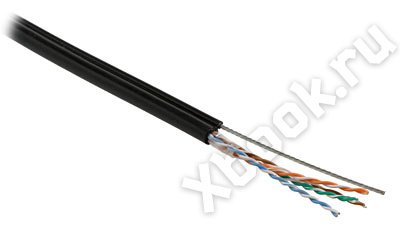 Hyperline UUTP4-C5E-S24-2SW-OUT-40-PE-BK-500 (UTP4-C5E-SOLID-2SW-OUTDOOR-40-500) (500 м)
