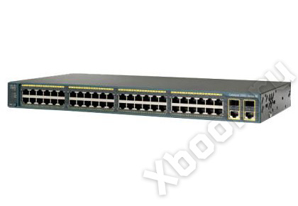 Коммутатор Cisco Catalyst, 48 x FE (PoE), 2 x GE, 2 x SFP, LAN Base WS-C2960R+48PST-L