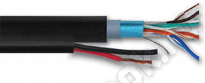 OptimLAN Кабель FTP  4PR  24AWG  CAT5e + 2x0,75 (с жилами питания 0,75мм.кв) OUTDOOR(305м)