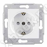 Schneider Electric SE Sedna Бел Розетка 1-я с/з с защитными шторками (SE SDN3000121)