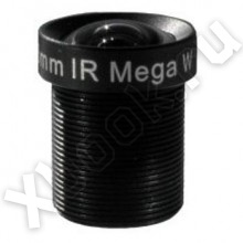 Объектив (BL06018BIR-WF) 3 Мп, фиксированный, f = 6.0 мм, F1.8, 1/2.8", ИК фильтр, крепление M12 Beward