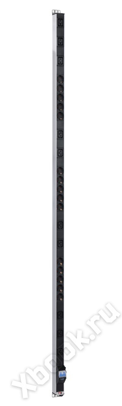 REM Вертикальный блок розеток Rem-16 с авт. 16A, 15 Shuko, 10 IEC 60320 C19, 16A, алюм., 42-48U, колодка (R-16-15S-10C19-A-1820-K)
