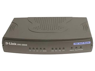 D-Link DVG-5004S/C1A Голосовой шлюз с 4 FXS-portми, 1 WAN-портом 10/100Base-TX и 4 LAN-portми 10/100Base-TX