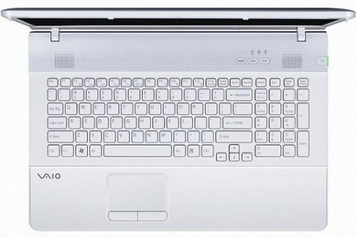 Sony VAIO VPC-EB3M1R/W Белый вид сверху