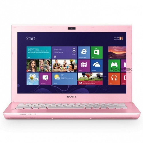 Sony VAIO SVS1312E3R Pink вид боковой панели