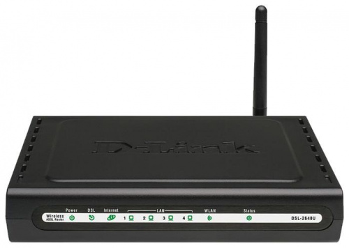 D-link DSL-2640U/BRU/C2 вид спереди