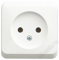 Schneider Electric Lexel Этюд Белый Розетка 1-ая без/з без шторок, наружная (PA16-001B)