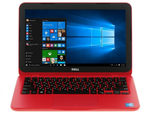 Dell Inspiron 3162-3058 Красный вид спереди