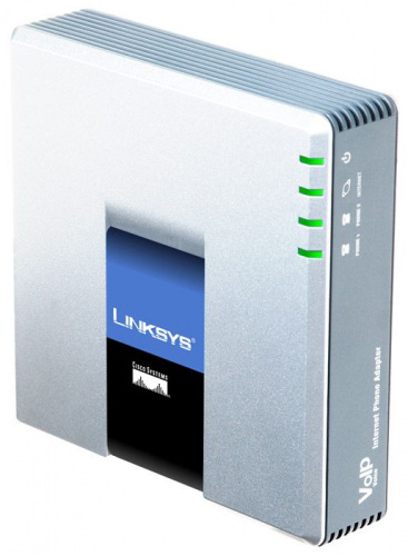 Linksys PAP2T вид спереди