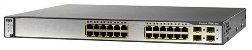 Cisco WS-C3750G-24TS-E1U вид спереди