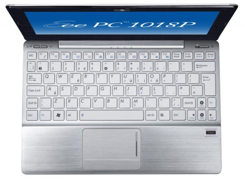ASUS Eee PC 1018P White вид сверху
