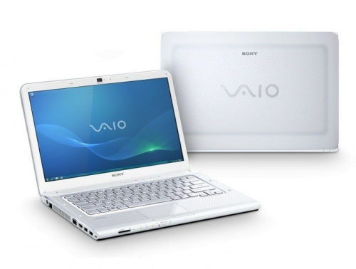 Sony VAIO VPC-CA2S1R/W Белый вид спереди