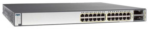 Cisco WS-C3750E-24TD-S вид спереди