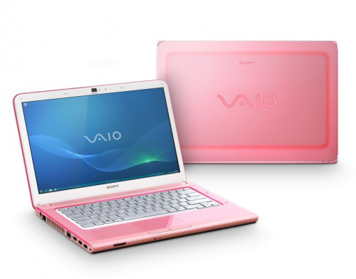 Sony VAIO VPC-CA2S1R/P Розовый вид спереди