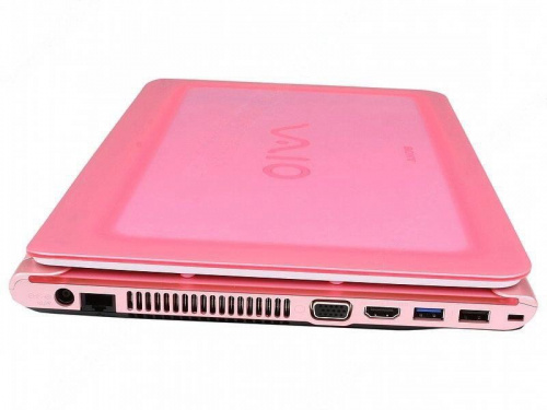 Sony VAIO VPC-CA3S1R/P Розовый вид сбоку