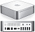 Apple Mac mini MC238RS/A вид боковой панели